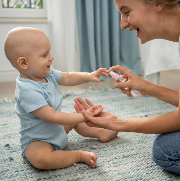 Hypochlorous Acid Spray: Safe for Your Baby's Skin